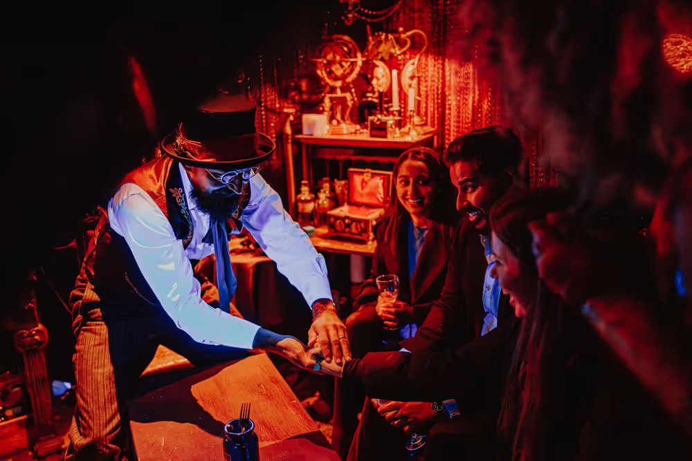 Close-up magic in the pre-show world of COME ALIVE!